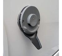 MaJoCompTec DRIPGUIDE Condensation Drain Fi Sign Drain for Fi Lid Fireplace Cover Exhaust Gas Heater on Motorhome Caravan (Black, DRIPGUIDE Truma XL)