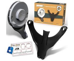 MaJoCompTec DRIPGUIDE Condensation Drain Fi Sign Drain for Fi Lid Fireplace Cover Exhaust Gas Heater on Motorhome Caravan (Black, DRIPGUIDE Truma Standard)