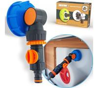 MaJoCompTec Watertwin Motorhome Water Tank Adapter | Caravan Refill Stick Accessories | Water Tank Cap with Dual Gardena Connector (Adapter for Tank Cap IG60 Finger Thread)