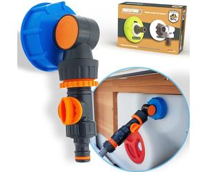MaJoCompTec Watertwin Motorhome Water Tank Adapter | Caravan Refill Stick Accessories | Water Tank Cap with Dual Gardena Connector (Adapter for Tank Cap IG60 Finger Thread)