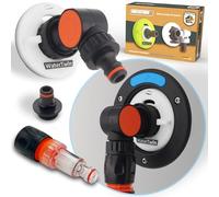 MaJoCompTec® Watertwin Tank Adapter Water Filter Counter Set Motorhome Water Tank Cap Accessories Filler Neck Adapter Compatible with Gardena Type 3-Pin D: 78 (CLEAN Set)