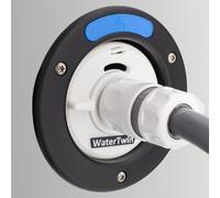 MaJoCompTec® Watertwin Tank Adapter Water Filter Counter Set Motorhome Water Tank Cap Accessories Filler Neck Adapter Compatible with Gardena Type 3-Pin D:78 (Base Set)