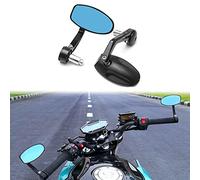 Majome 2pcs Motorbike Mirror, CNC Motorcycle Bar End Rearview Side Mirrors Universal 7/8 inches 22mm Motorcycle Rear View Mirror Handlebar Mirror High Definition Portable For Street Triple