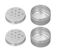 MAJONMMERD 10 Dog Scent Training Box Aluminum Hollow Hole Container with 10 Magnetic Stickers for Dog Nose Work Olfactory Training
