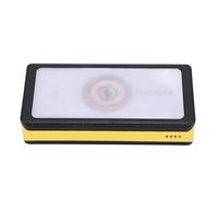 MAJONMMERD 30000mAh Solar Power Bank, ABS Solar Charger Power Bank with 4 USB Outputs, 66 LED 3 Modes, Micro Type C Input, Wireless Charging for Camping Hiking Fishing Travel