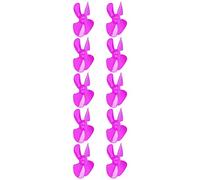 MAJONMMERD 40mm 4 Blade Propeller ABS Plastic Propeller 2mm Shaft Replacement Light Weight Strong Wind for Toy Car RC Model Boat Accessories 10pcs (Rose Red)