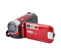 MAJONMMERD 4K 48MP Video Camera, 2.7 Inch Rotatable Screen 16X Digital Zoom with Fill Light Self Timer PC Camera for Recording Travel Memories (Red)