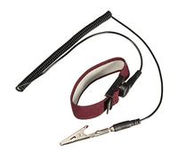 MAJONMMERD 6 Feet Anti Static Bracelet Antistatic Wrist Strap ABS PU Coiled Cord Adjustable Wristband with Alligator Clip Quick Grounding for Precision Electronic Maintenance