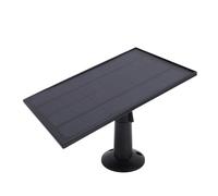 MAJONMMERD 8W Solar Panel for Security Camera, High Efficiency Monocrystalline Solar Charger with 360 Adjustable Bracket and 9.84ft Cable for Bird Feeder Doorbell Battery Camera (Black)
