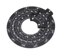 MAJONMMERD Aluminum Alloy Circle of Fifths Wheel, Music Theory Tool with Smooth Rotating Wheel for Musicians Songwriters Beginners Piano Guitar Violin
