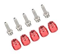 MAJONMMERD Brake Olive and Connecting Insert Aluminum Alloy AD593 Set | Stainless Steel, Bike Disc System, Oil Disc, Amajig Lever, 5 Each, Service Set, Lightweight