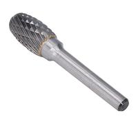 MAJONMMERD Carbide Burr File, YG8 Double Cut Grinding Bit EX1220 6mm Shank 12mm Head for Chamfering Deburring Grinding, for Metalworkers Welders Model Makers Wood Carvers
