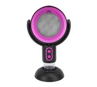 MAJONMMERD Desktop Range Hood 2 Speed with Removable Filter, USB Powered Portable Kitchen Exhaust Fan for Apartment Dormitory RV Camping Indoor Barbecue (Black Violet)