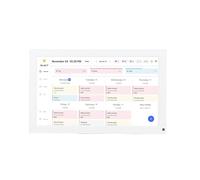 MAJONMMERD Digital Calendar Planner Smart Wall Mounted Calendar Display Interactive Wall Family Scheduling Board 15.6 Inch Full HD Touch Screen with WiFi Sync Photo Frame for Chores (White)