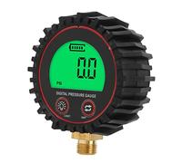 MAJONMMERD Digital Tire Pressure Gauge, 4 Units, Backlit Display | Air Inflator Use, ABS and Copper Build, 1/4in Thread, Backlit LCD, Cars, Trucks, Motorcycles, SUVs and RVs