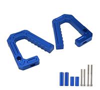 MAJONMMERD Front Grab Handle Aluminum Front Grab Bar Set Bolt On Replacement for 2007 to 2018 JK Unlimited Sport Sahara Rubicon Driver and Passenger Entry Support (Blue)