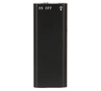 MAJONMMERD HD Voice Recorder Digital Voice Recorder Portable Audio Mini Portable Black One Button Activated 8 Hours USB Charging for Meetings Interviews (Neutral English, Black 32GB)