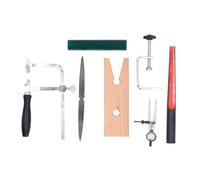 MAJONMMERD Jewelry Wax Ring Making Kit, Saw Blades and Bench Pin | Home Craft Tools, Home Jewelry Making, Wax Carving, Compatible with Ring Design Projects, Home Workshop Use