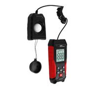 MAJONMMERD Light Meter Digital Luxmeter with Silicon Photodiode Sensor 0.1 to 200000 LX LCD Max Min Hold for Factory Laboratory Office School Photography Home Use