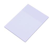 MAJONMMERD Memo Pad PET Translucent Note Pads 50 Sheets 3.7 X 2.8 in Self Adhesive Memo Pad Thick Paper for Students Teachers Office Home Reading Notes (Purple (50 photos))