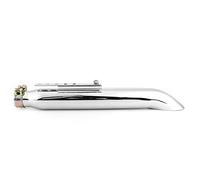 MAJONMMERD Motorcycle Exhaust Muffler Heat Resistant Universal 35mm | Stainless Steel, Iron, Silver Electroplating, Anti-rust, Retro Styling, Motorcycle Accessory, Reducer Sleeves
