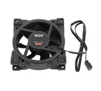MAJONMMERD PWM 80mm Case Fan, PC Cooling Fan with 4-Pin PWM and Silicone Pads for Computer Case, CPU Cooler (Black)
