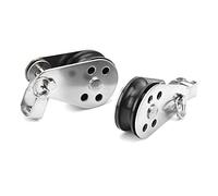 MAJONMMERD Sailing Pulley 316 Stainless Steel Small Lifting Pulley 25mm Nylon Wheel Riveted Construction Corrosion Resistant for Boat Sailing Kayaking Marine Rigging