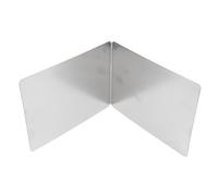 MAJONMMERD Stove Grease Shield, 2 Sided Heat Proof Stainless Steel Splatter Guard with Anti Stick Coating for Kitchen Stove Protection (30x30x30cm / 11.8x11.8x11.8in)