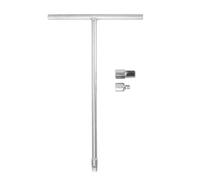 MAJONMMERD T Handle Wrench Sliding T Handle Breaker Bar Socket Driver 3/8 in Drive Long Chrome Vanadium Steel with 1/4 in and 1/2 in Drive Adapter for Car Repair