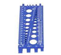 MAJONMMERD Thread Tester, 42-piece Thread for Nuts and Bolts, 8-piece Drill Bit, Screw and Nut Identifier, for the Workshop (Blue)