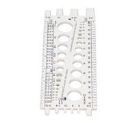 MAJONMMERD Thread Tester, 42-piece Thread for Nuts and Bolts, 8-piece Drill Bit, Screw and Nut Identifier, for the Workshop (White)