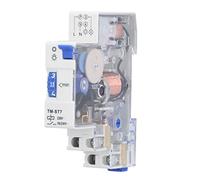 MAJONMMERD Time Switch ABS Mechanical Timer Switch AC220240V 16A 1 to 7 Minute Adjustable DIN Rail Control for Hallway Staircase Lighting Fans and Home Users