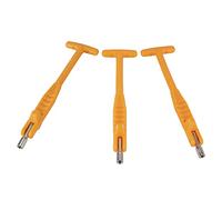 MAJONMMERD Tire Valve Stem Puller, Metal Plastic Valve Stem Core Remover Set 7mm 3pcs Universal Tyre Repair Tool for Car Truck Tire Installation and Removal (Type B orange)