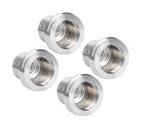 MAJONMMERD Trailer Lubricator Tool Stainless Steel Lubricator Tool 4pcs 2.717in Hub Diameter Replacement Covers Helps Block Water Dirt For Most 8 Bolt Trailer Hubs