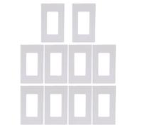 MAJONMMERD Wallplate Mount ABS 1 Gang Wallplate Mount 10 Sets Snap On Bracket 4.7 X 2.8in for Leviton 80301 SW Decora Plus Home Office Room Wall Plate Replacement
