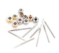 MAJONMMERD Watch Crown Stem Replacement Watch Winding Stem Crown Rod Set Stainless Steel Compact Assorted Sizes for Repair with Diameter 3.5 4.0 4.5 .0mm