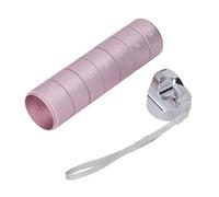 MAJONMMERD Weekly Pillbox Aluminum Alloy 7 Days Organizer with Compartments for Camping Trips (Round Hole Pink)