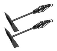 MAJONMMERD Welders Chipping Hammer, Stainless Steel Spring Handle Weld Slag Removal Tool 250mm 2pcs, Dual End Spatter Removal Hammer for Welding Pipeline Machinery Home Repair