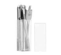 MAJONMMERD Wood Flat Drill Sets High Carbon Steel Flat Drill Sets 19Pcs 6mm to 38mm Hex Shank Spade Bits with Spurs Clean Chip Removal for Woodworking and Home Drilling (Silver #15)