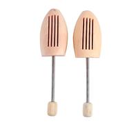 MAJONMMERD Wooden Shoe Tree with Spring Column, 2 Pcs Unisex Shoe Keeper