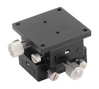 MAJONMMERD XY Linear Stage Aluminum Alloy Manual Precise Sliding Table 30μm Accuracy 18.8mm Per Knob Rotation Dovetail Guide with Scale for Microscope Optical Measuring Equipment (60X40mm)