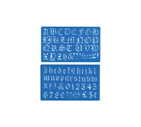 Major Brushes 30mm Old English Lettering Stencil Set