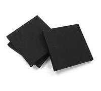 Major Brushes Artist Black Blank Stretched Square Canvas Box 6" x 6" (1 Canvas Only)