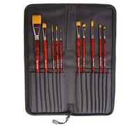 Major Brushes Artist's Choice Acrylic Set of 10 with Case