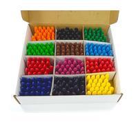 Major Brushes Assorted Chubby Wax Crayons - Class Pack of 288