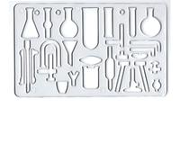 Major Brushes Chemistry Template Stencil
