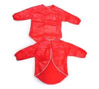 Major Brushes Childrens Red Long Sleeved 70cm PVC Play Apron Ages 5-6