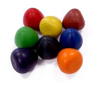 Major Brushes Chubby Egg Shaped Wax Crayons 5cm x 5cm - Set of 8