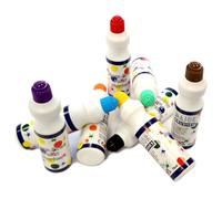 Major Brushes Easy Grip, No Mess, Mess free, No Spill, Chubbie Paint Markers, Dot Markers - Set of 8