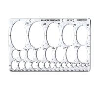 Major Brushes Ellipse Isometric Template Stencil